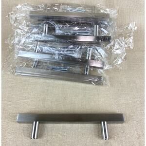 Brushed Stainless Steel Cabinet Drawer Door Handles T Pull Bar Hardware